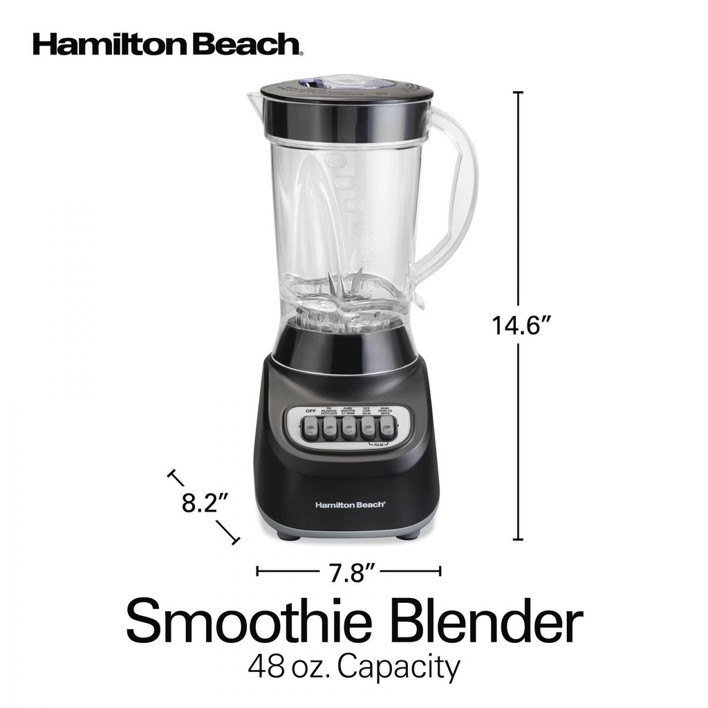 Hamilton Beach Licuadora Negra 1.4 