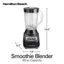 Hamilton Beach Licuadora Negra 1.4 