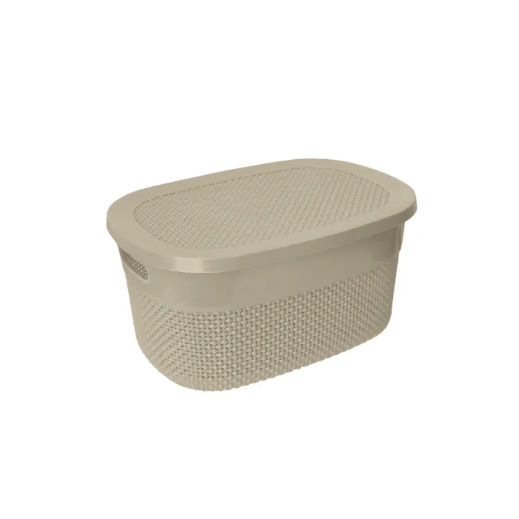 Canastilla Vitta C/Tapa 12L Beige