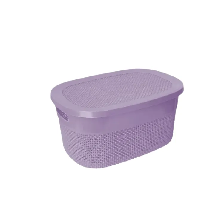 Canastilla Vitta C/Tapa 12L Lila