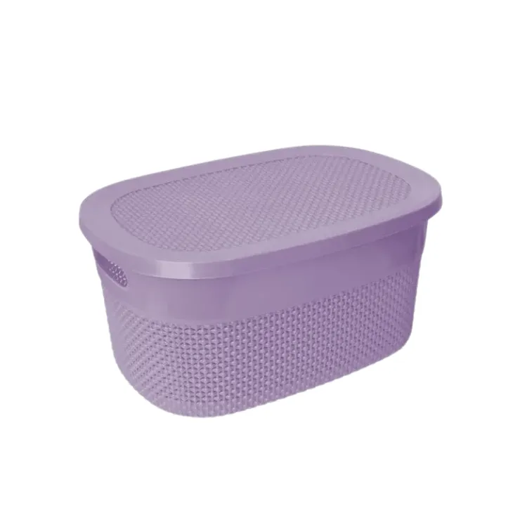 Canastilla Vitta C/Tapa 22L Lila