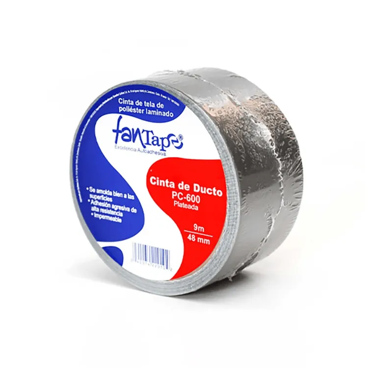 Fantape Cinta De Ducto Plateada PC-600 9m/48mm