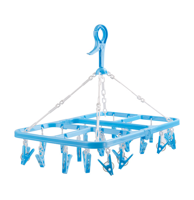 [CLX009500] Colgador Multiple Rectangular Plegable Gigante Forte C/28 Ganchos