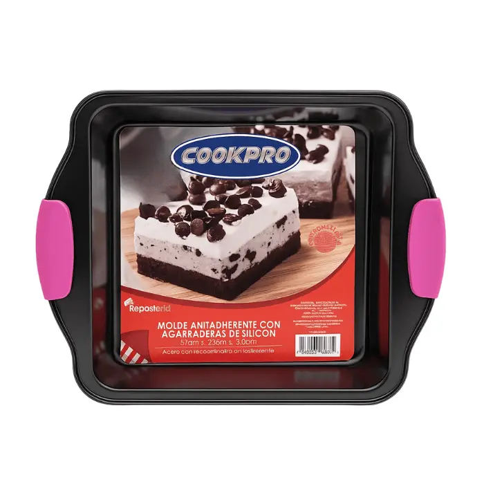 [TYP008] Cookpro Molde Antiadherente Con Agarraderas De Silicón