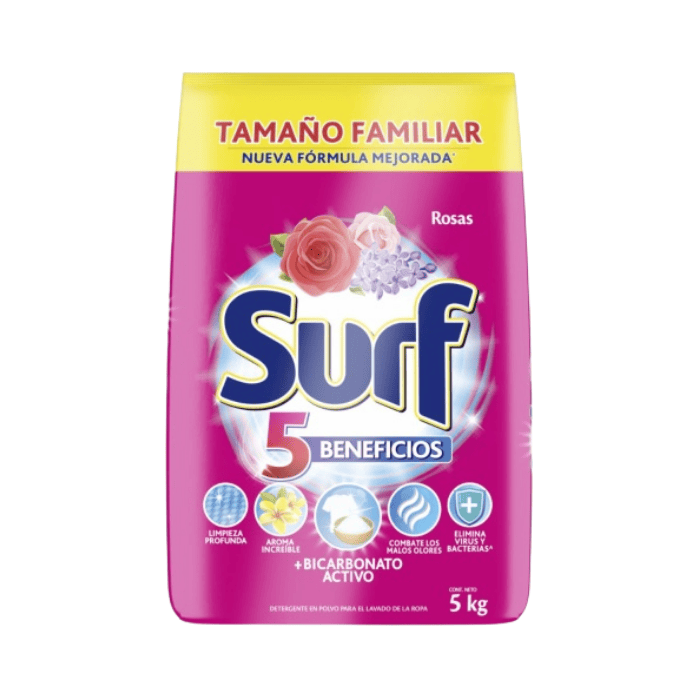 [2366] Detergente Surf Lila Y Rosas 5 kg