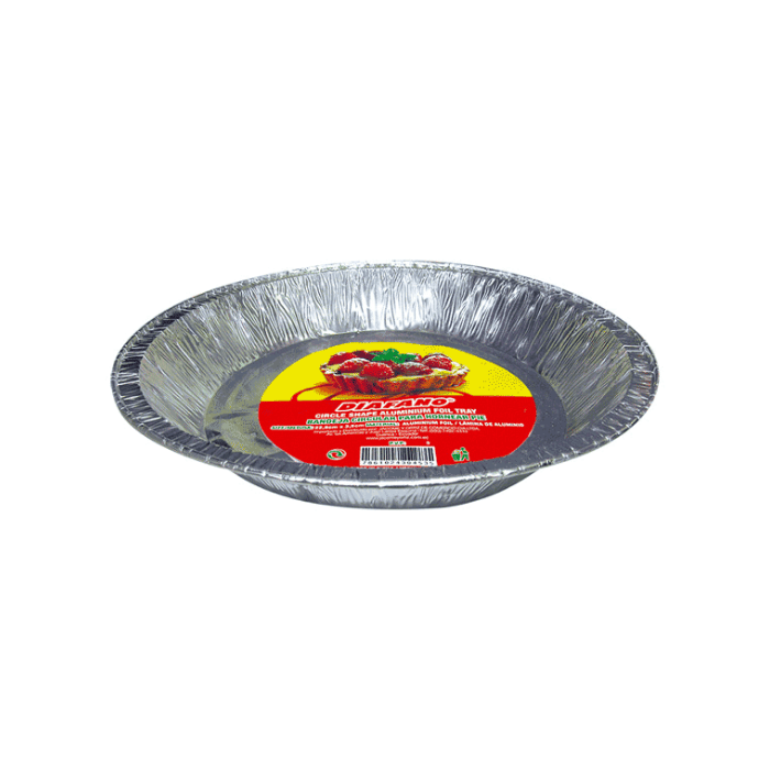 Diafano Molde de Aluminio Redondo Pie 22.8cmx3.5cm