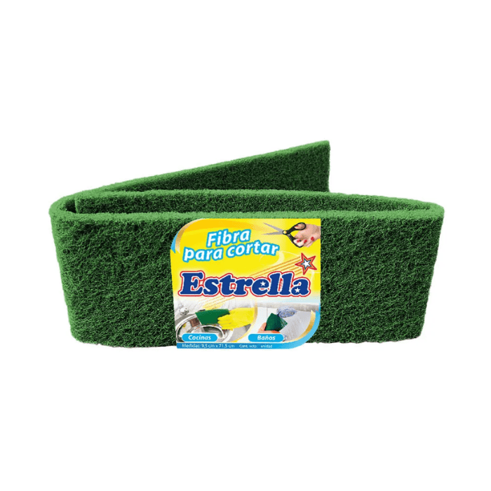 [2757] Estrella Fibra Verde Para Cortar