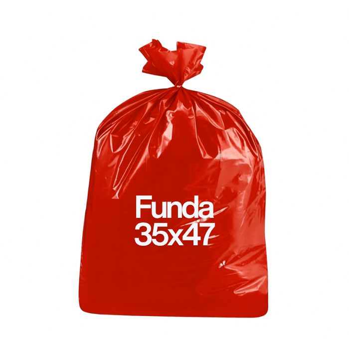 [3042] Funda de Basura Roja 35X47" x10 Unidades