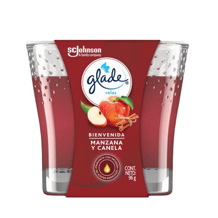 Glade Vela Manzana Canela 96g  