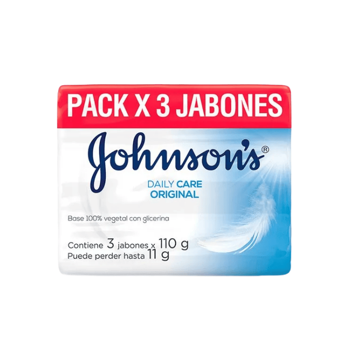 [7702031407393] Jabón Johnsons Origila Daily Care x3 Unidades 330g 