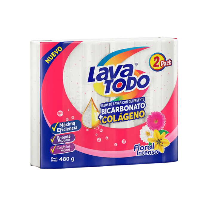 Lava Todo Jabón Floral x2 Unidades 460g