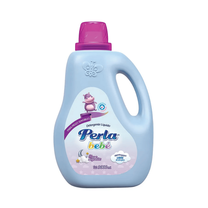 [3723] Perla Bebe Detergente Líquido Algodón 3L