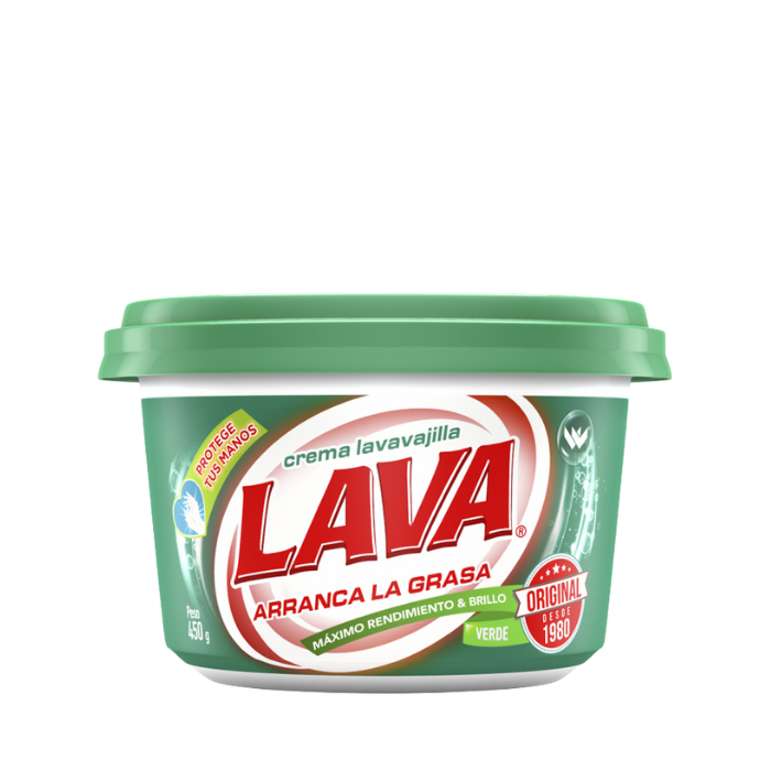 Crema Lavavajilla Lava Verde 450g
