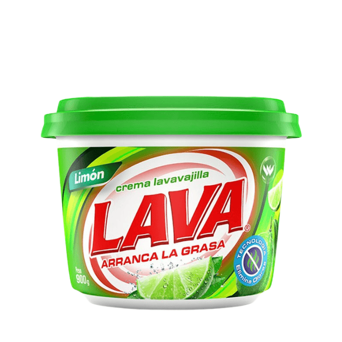 Crema Lavavajilla Lava Limón 900g