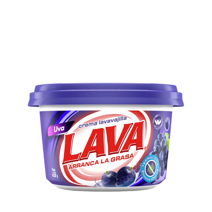 Crema Lavavajilla Lava Uva 450g