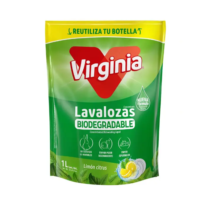Virginia Lavavajilla Líquido Limón DoyPack 1000ml