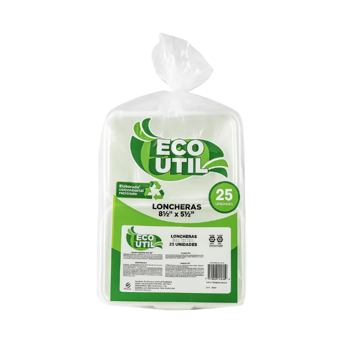 Eco Util Lonchera 8 1/2 x 5 1/2 x25 Unidades