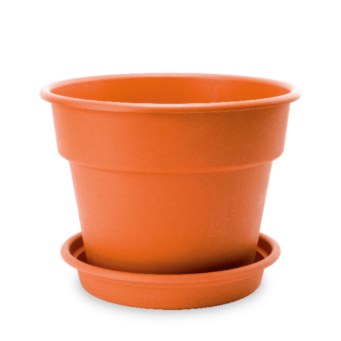 Maceta Dura Kotta Redonda #8 C/Plato - Reyplast