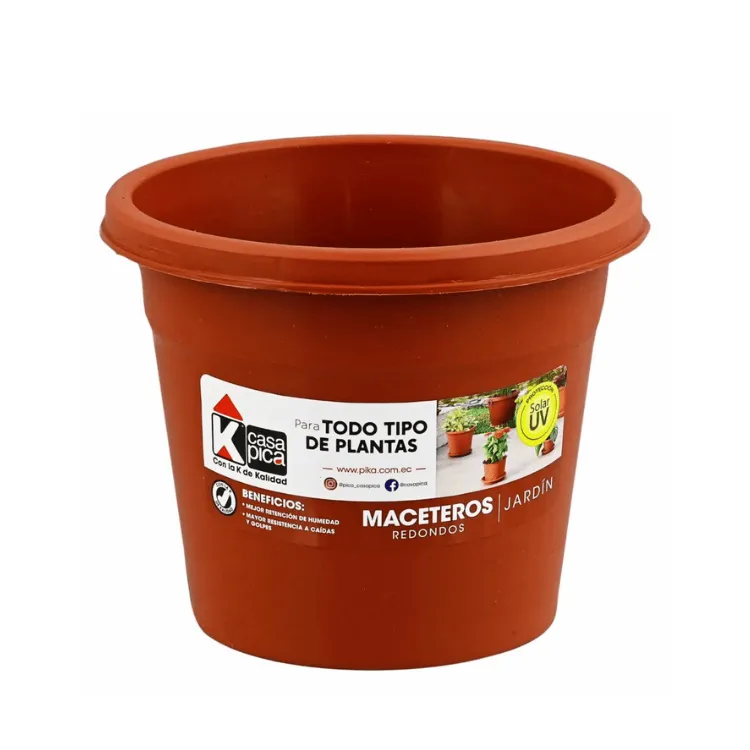 Macetero Jazmin 7L Mediano Terracota 