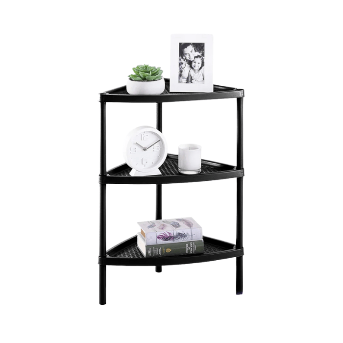 Rimax Mesa Multiuso Triangular 3 Niveles Negro