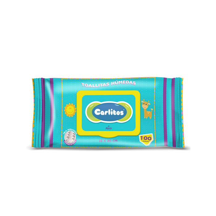 [5152] Paño Húmedo Carlitos x100 Unidades