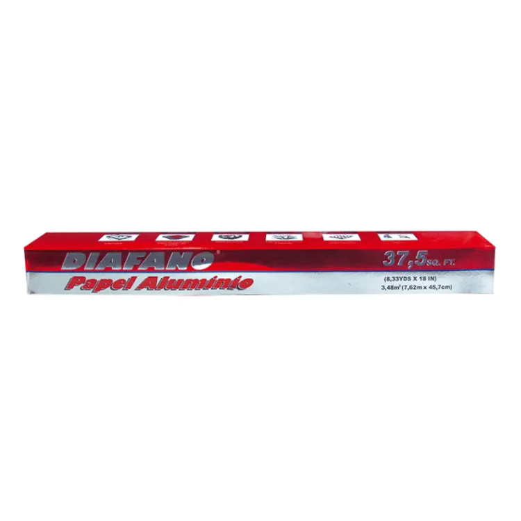 Papel Aluminio Diafano 7.6m x45.7cm