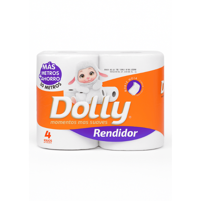 [5237] Papel Higiénico Dolly 50m x4 Unidades