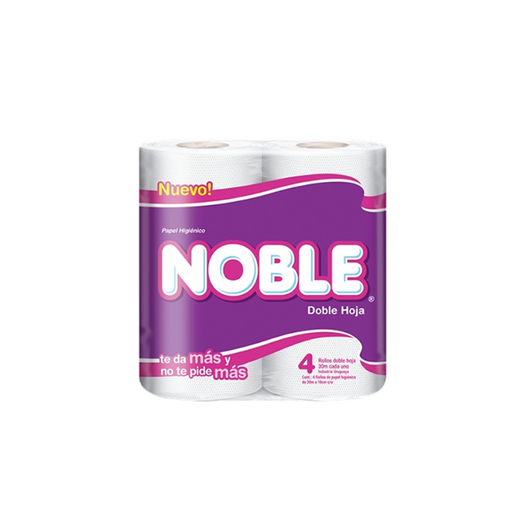 Noble Papel Higiénico x4 Unidades