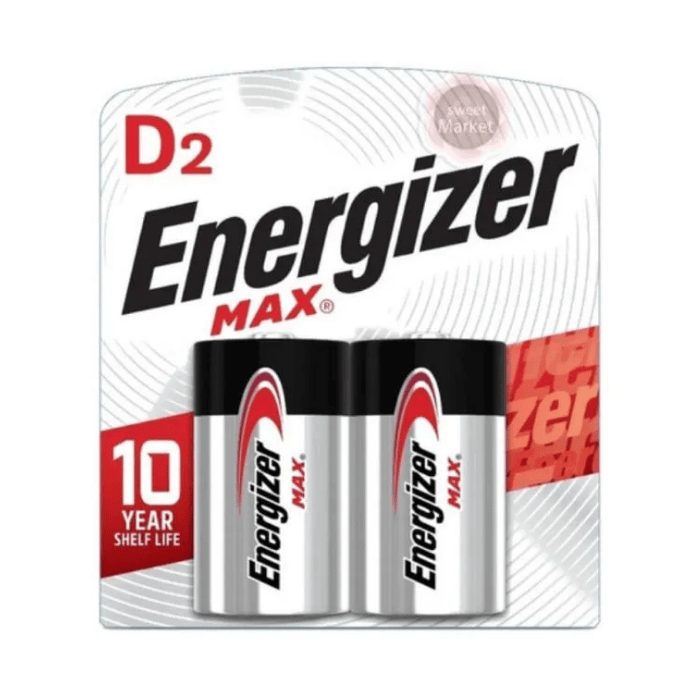 Energizer Pila Alkalina D2 Pqx2 