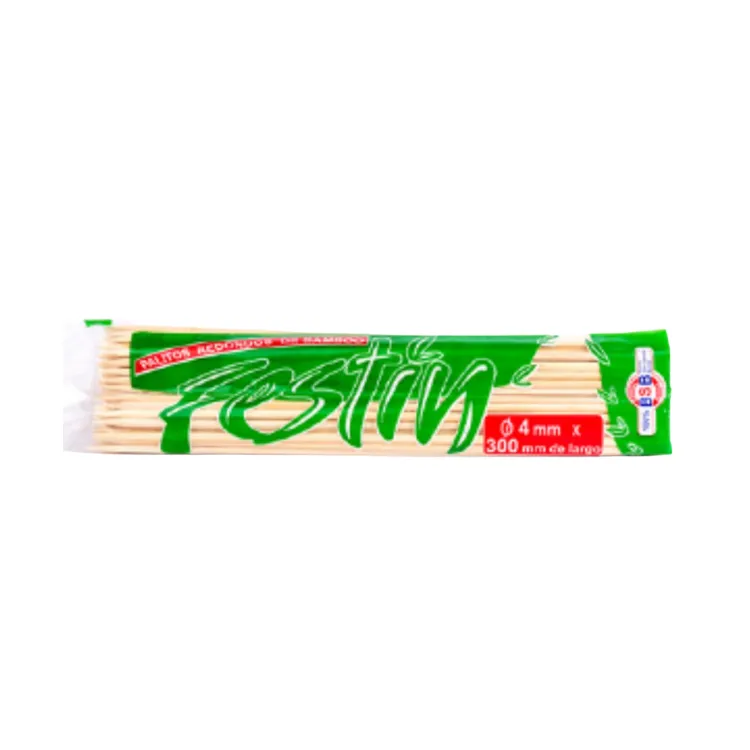 Festin Pincho Bambú 30cmx4mm  x100 Unidades