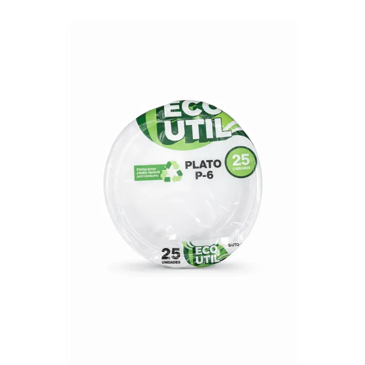 [7861010908792] Eco Util Plato P6 x25 Unidades