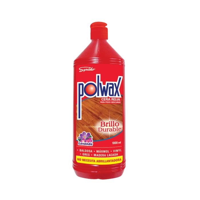 [7861024000437] Polwax Cera de Piso de Madera Roja 1000ml