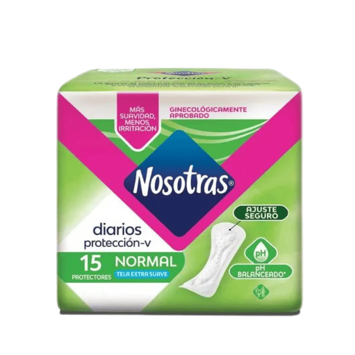 Nosotras Protectores Verde Normal X15 Unidades