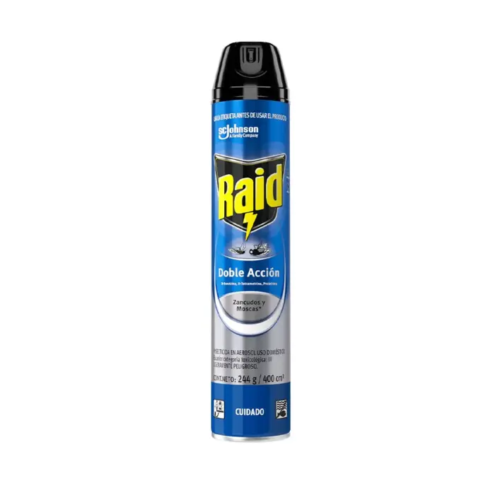 Raid Doble Acción Mosquitos y Moscas 400cc