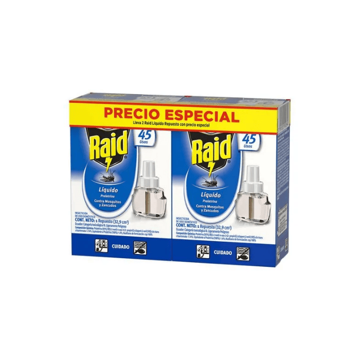 [7591005992894] Raid Repuesto Eléctrico 45 Noches x2 Unidades 