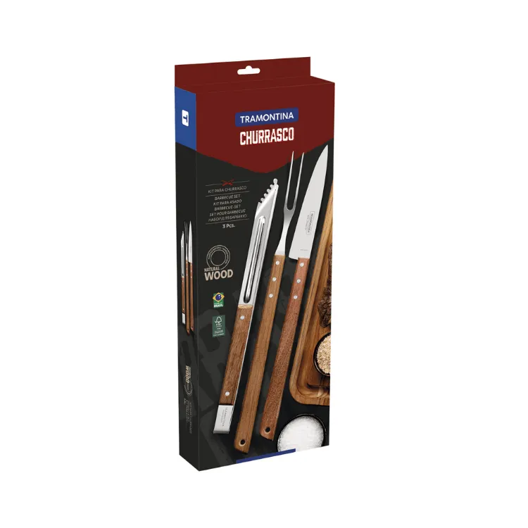 Set x3 BBQ Tramontina Grande