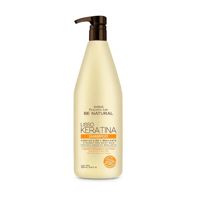 Be Natural Shampoo Lisso Keratina 1L