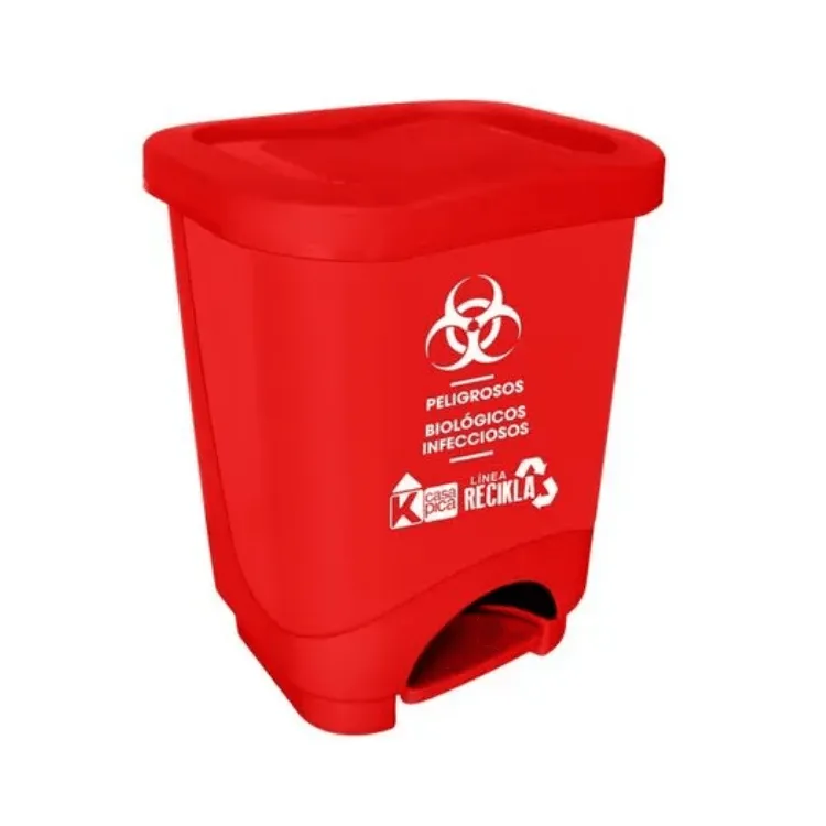 Tacho Dual Reciclaje C/Pedal Rojo 24L Pica