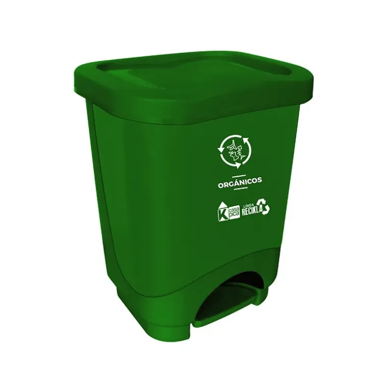 Tacho Dual Reciclaje C/Pedal Verde 24L Pica
