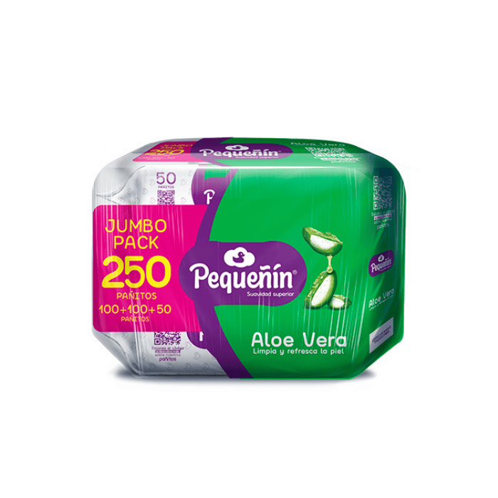Pequeñin Paño Húmedo Aloe x250 Unidades