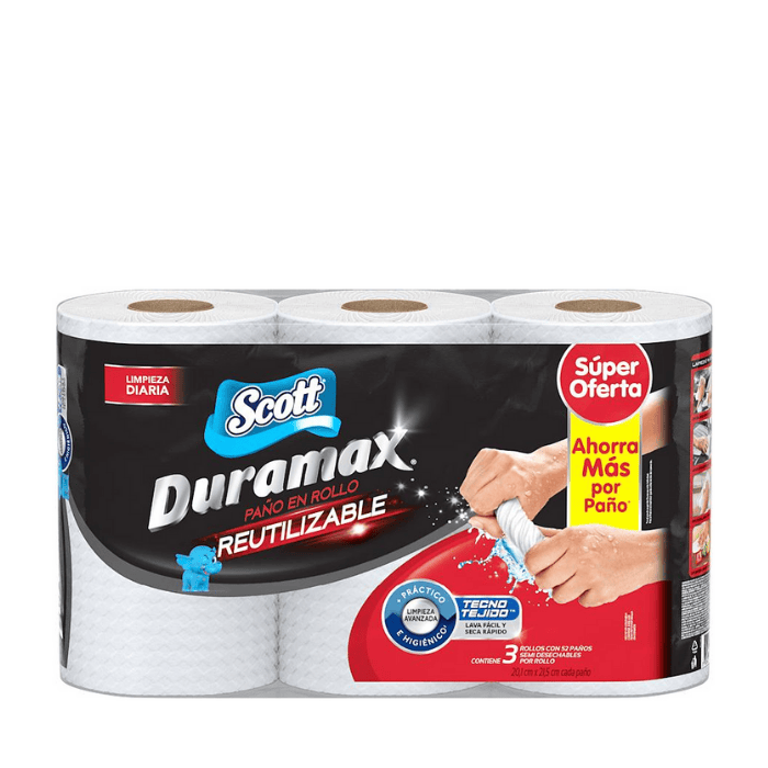 Toalla Cocina Duramax Reutilizable x3 Unidades