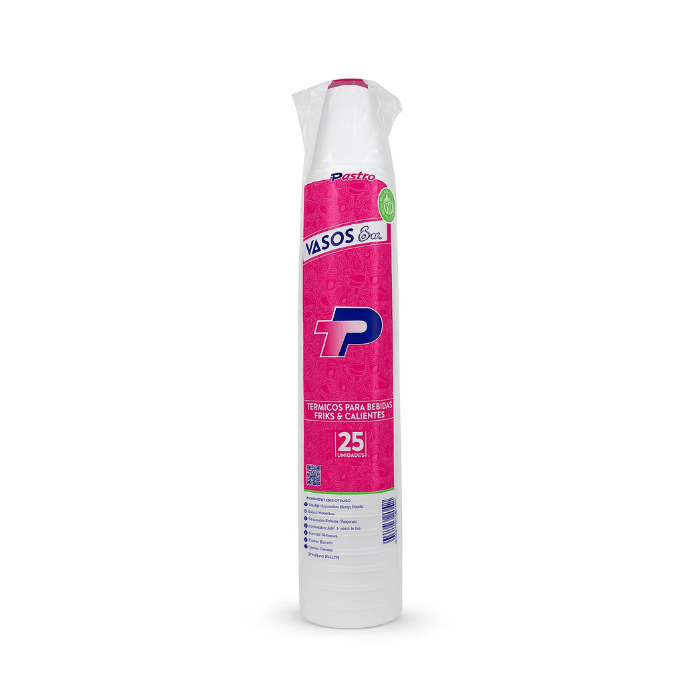 Plastro Vaso Térmico 6oz X25 Unidades