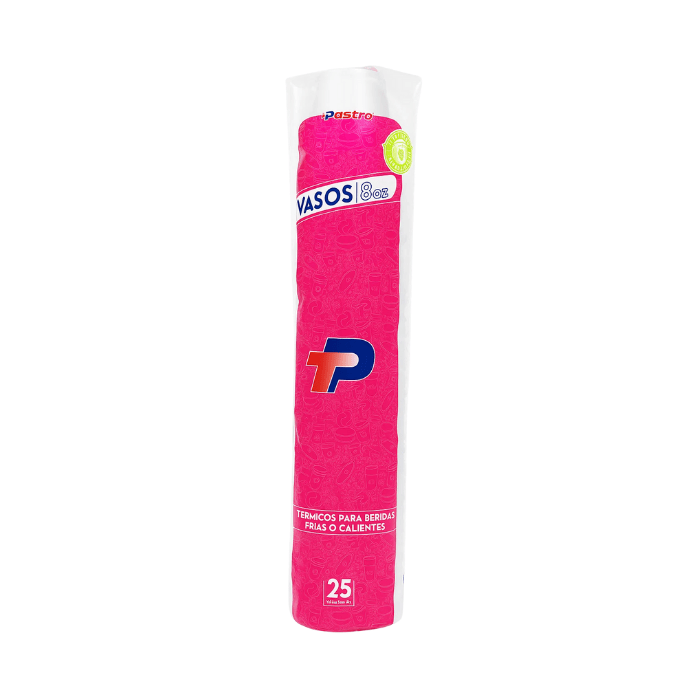 Plastro Vaso Térmico 8oz X25 Unidades