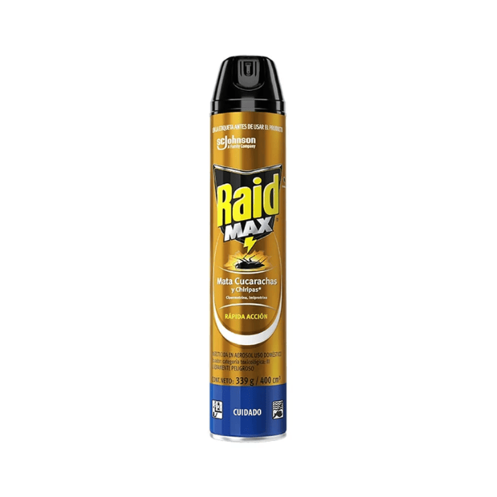 Raid Max Mata Cucarachas Y Chiripas 339g