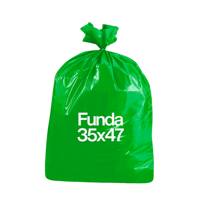 Funda de Basura Verde 35X47" x10 Unidades