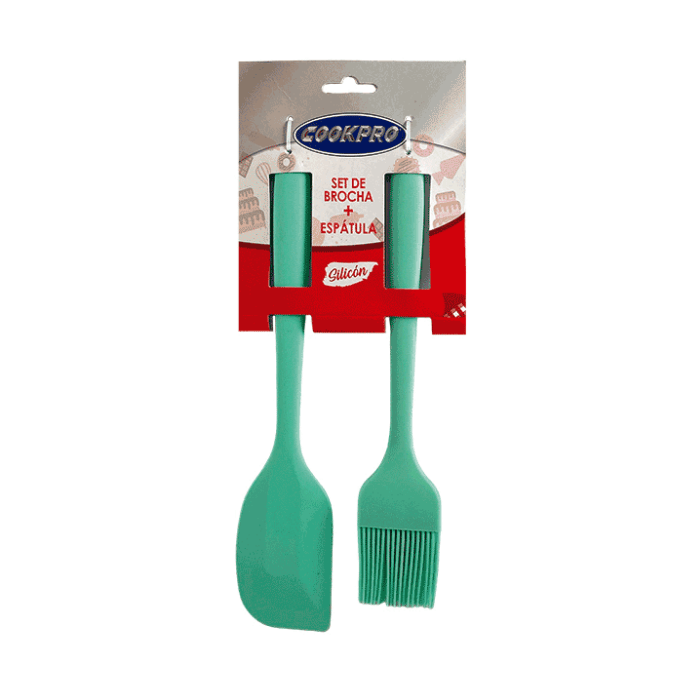 Cookpro Set Brocha + Espatula De Silicona