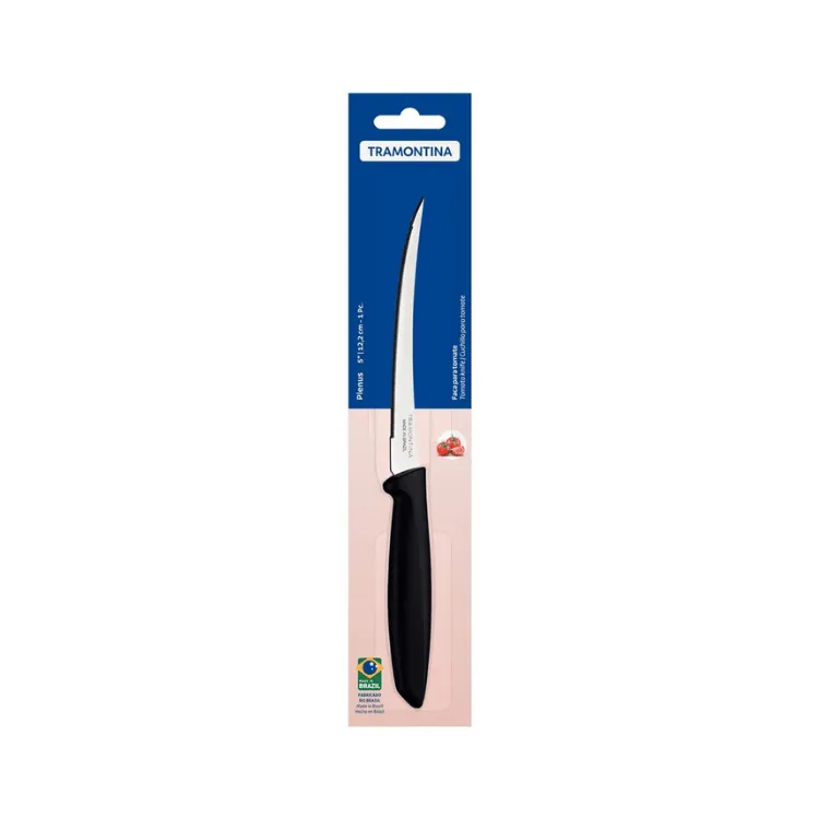 [23426/006] Cuchillo P/Tomate  Negro Plenus Tramontina