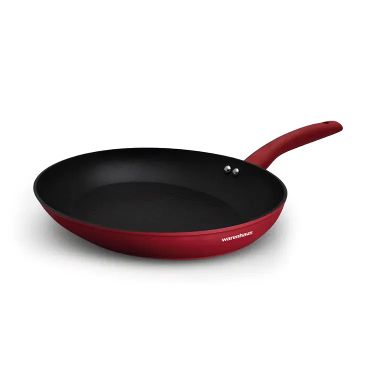 [WR.M33419] Warenhaus Sarten Grill Ovalado Vulcano 35cm Rojo