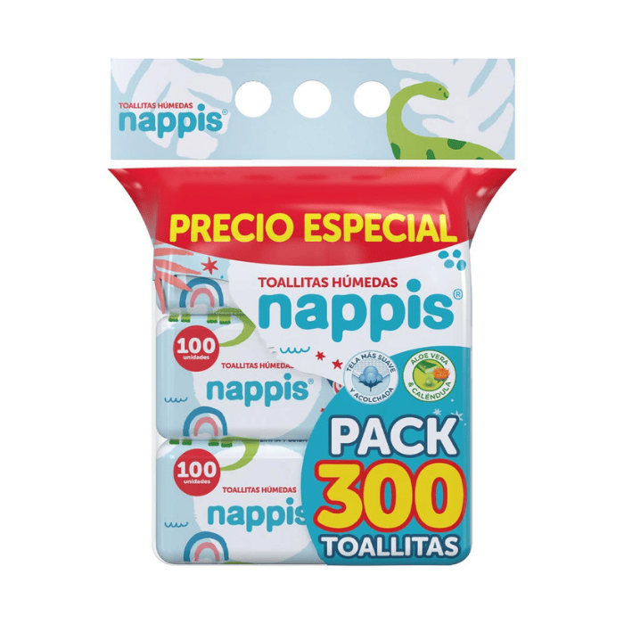 Nappis Paños Húmedos x300 Unidades