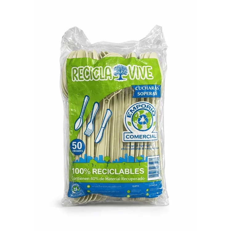 Cuchara Sopera Recicla Vive x50 Unidades